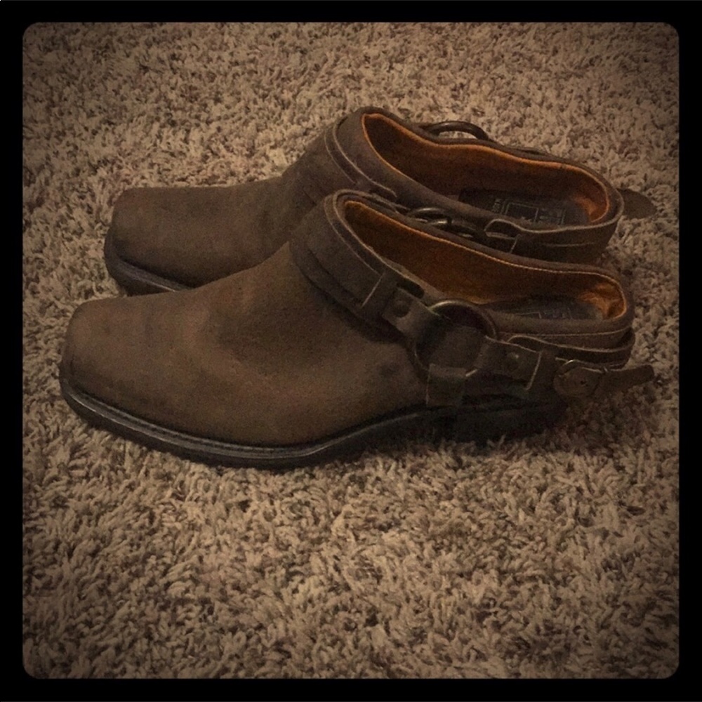 Frye harness boot clog